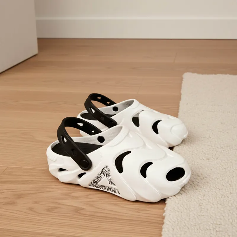 peak crocs white black new